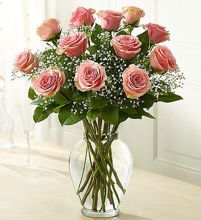 Rose Elegance&amp;trade; Premium Long Stem Pink Roses