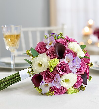 Purple Elegance Mixed Bouquet