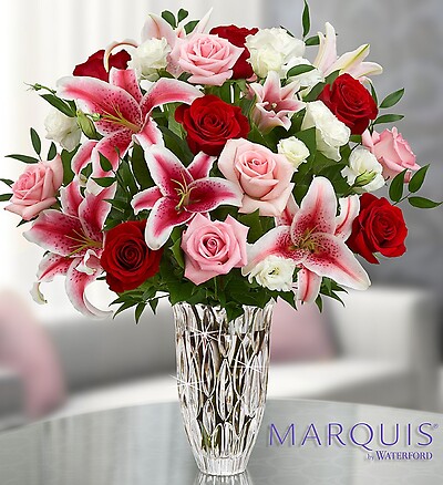 Marquis by Waterford&amp;reg; Red Rose and Lily Bouquet